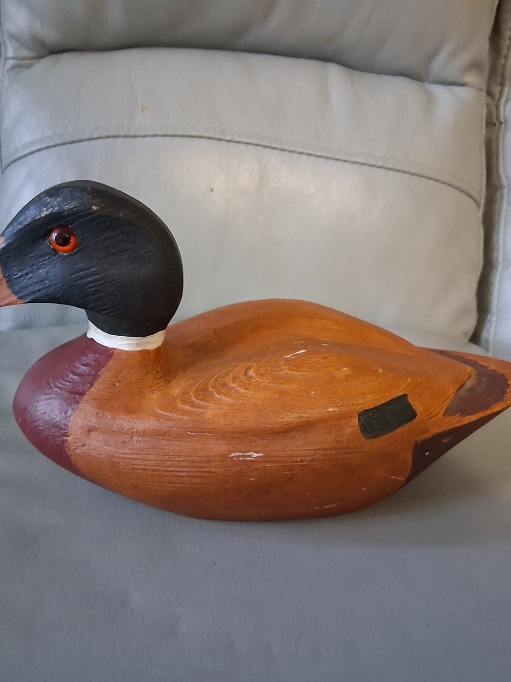 Vintage Hand Carved Wooden Duck Decoy